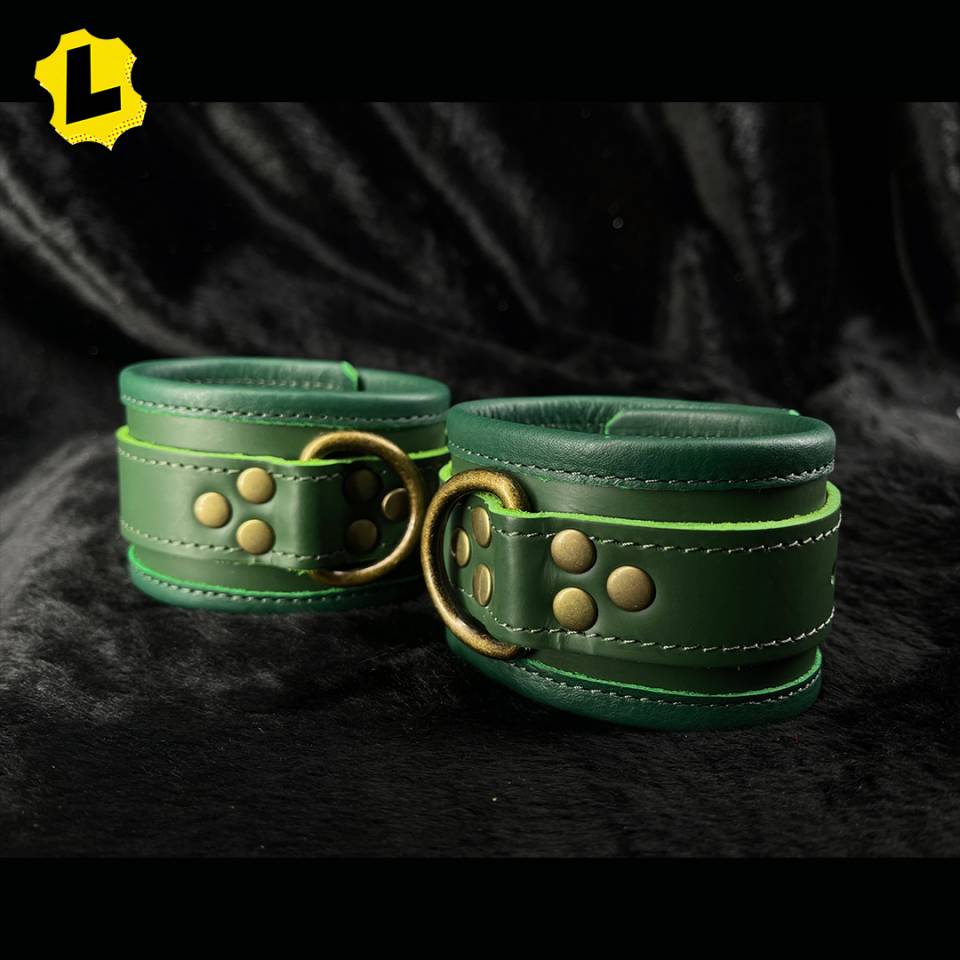Brassware Leather Ankle Restraints